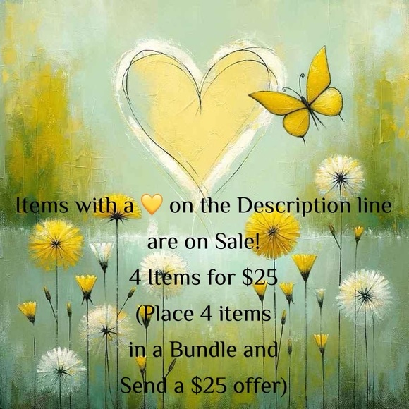 💛💛💛 Items with a 💛 are 4 items for $25 💛💛💛 - Picture 1 of 1